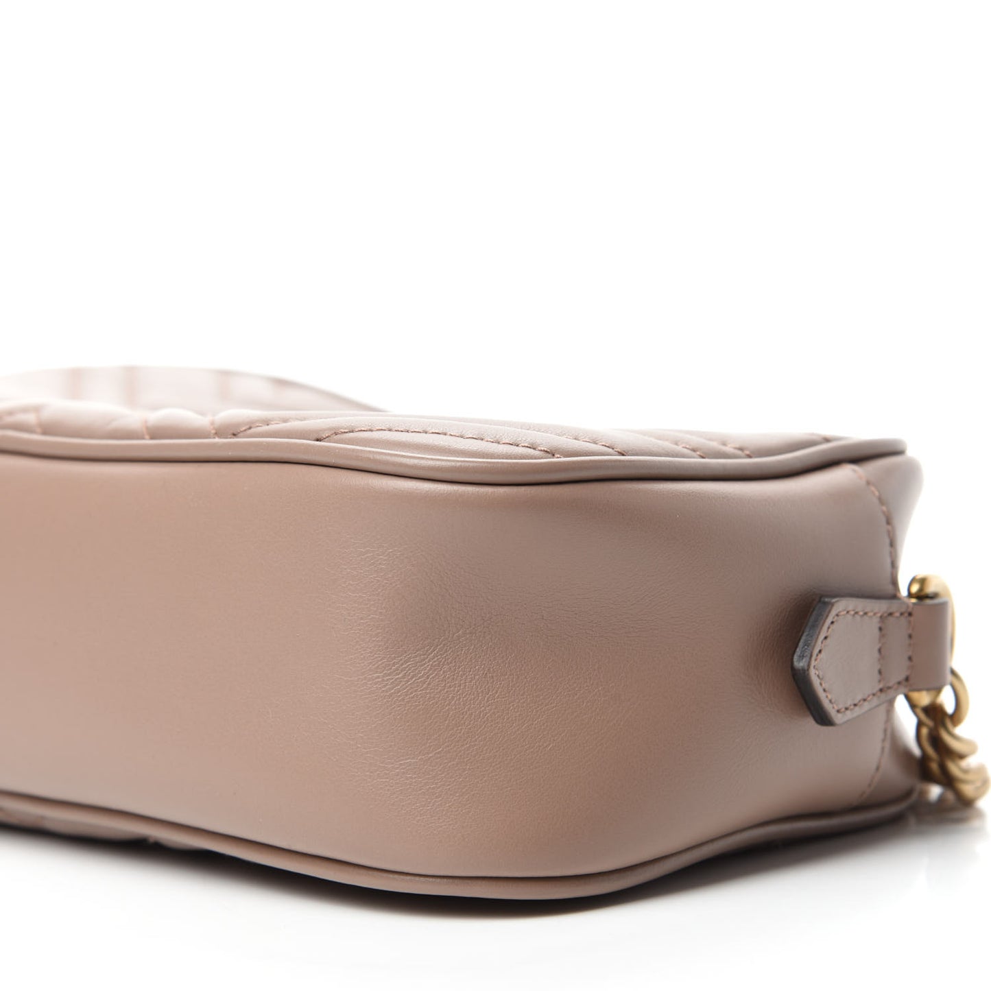 Calfskin Matelasse Small GG Marmont Chain Shoulder Bag Porcelain Rose