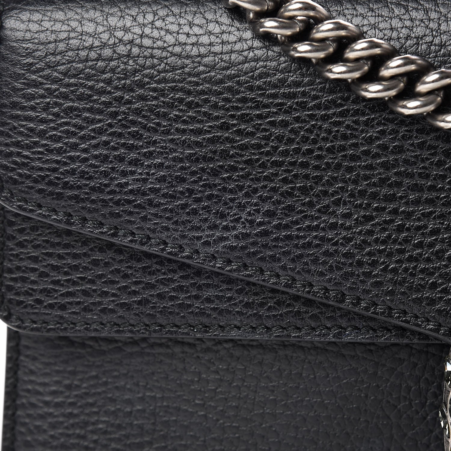 Gucci Pebbled Calfskin Small Dionysus Shoulder Bag Black 8 of 15