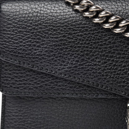 Gucci Pebbled Calfskin Small Dionysus Shoulder Bag Black 8 of 15