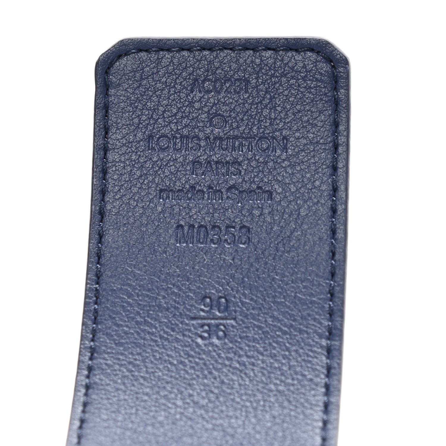 Louis Vuitton Monogram Watercolor 40mm Reversible LV Initiales Belt 90 36 Blue 5 of 5