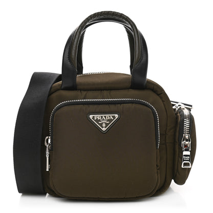 Prada Tessuto Nylon Pocket Top Handle Cargo Bag Mimetico Black 1 of 10