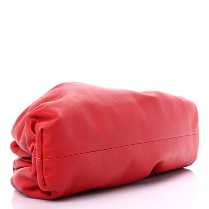 Bottega Veneta Smooth Butter Calf The Pouch Oversized Clutch Bright Red 4 of 15