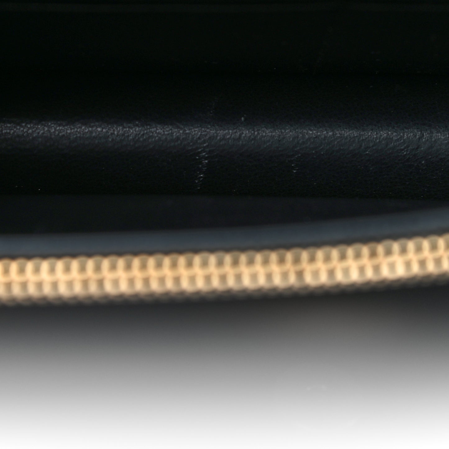 Smooth Calfskin Classic Monogram Kate Tassel Chain Wallet Black