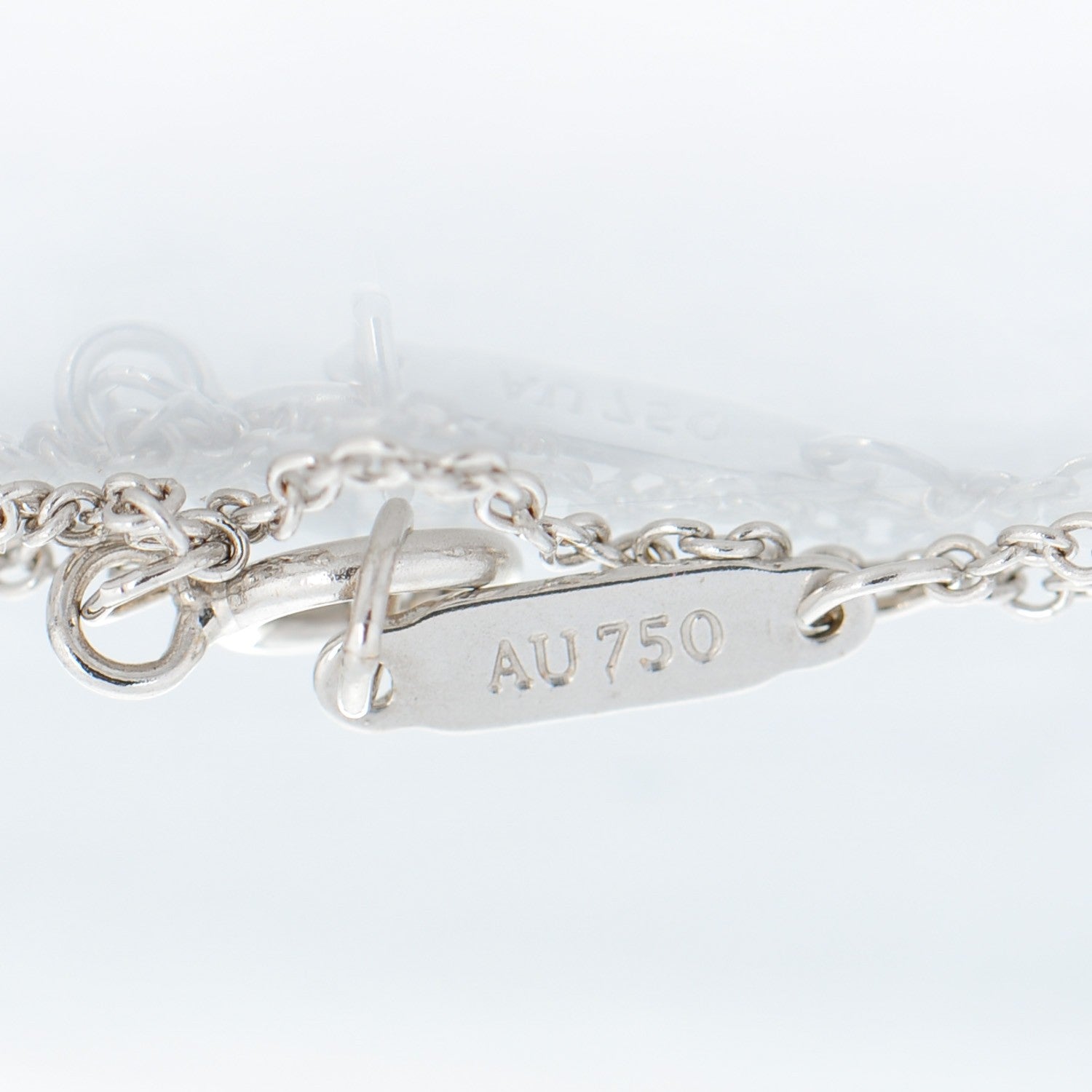 Tiffany Platinum Diamond .90ct Fleur De Lis Key Pendant Necklace 4 of 7