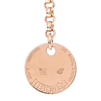 Hermes 18K Rose Gold Diamond PM Kelly Clochette Bracelet SH 4 of 5