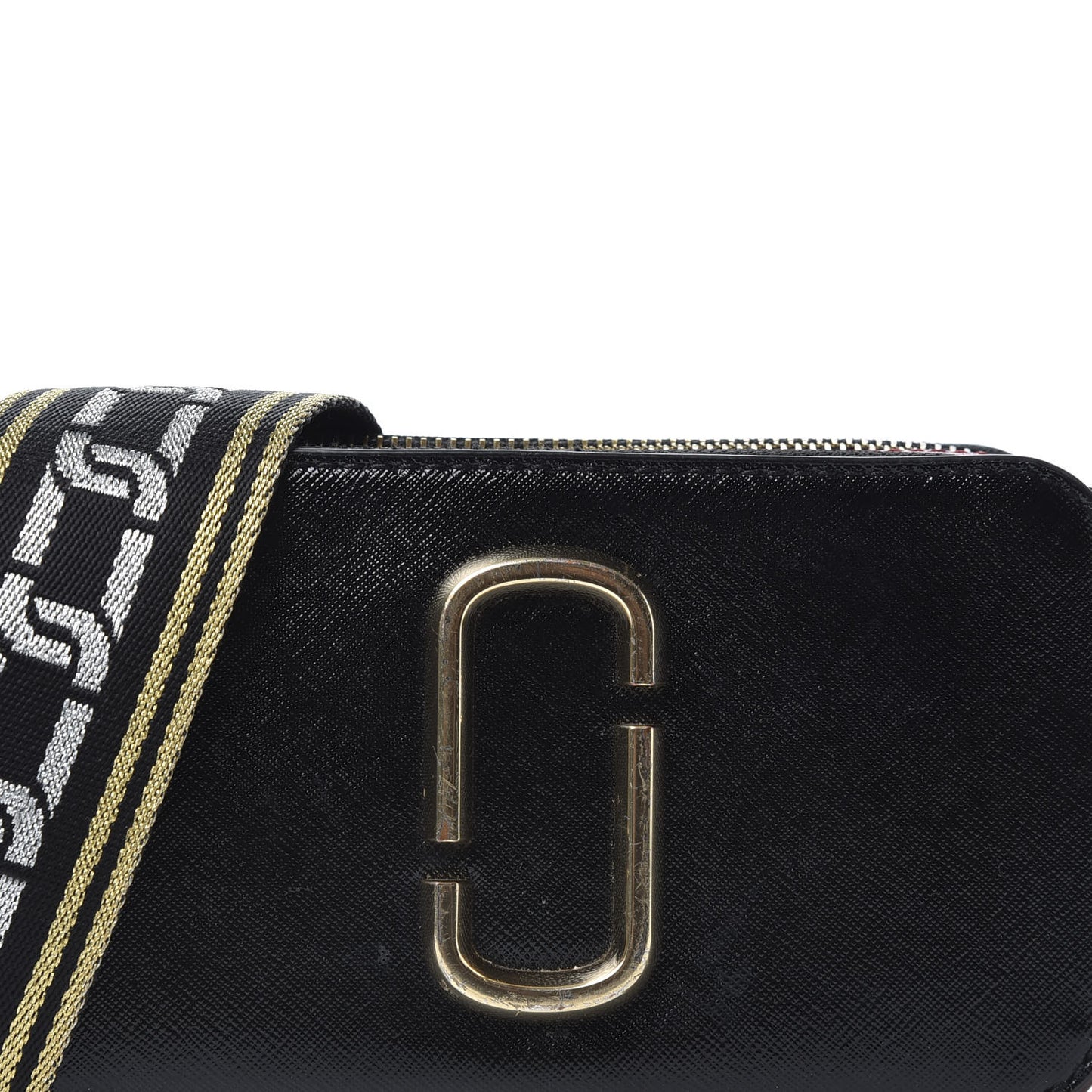 Saffiano Small Snapshot Camera Bag Black Multi