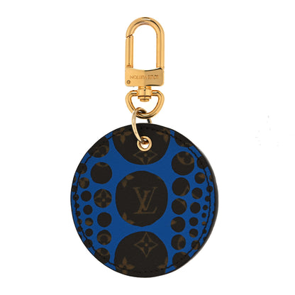 Louis Vuitton Monogram Kusama Pumpkin Dots Key Ring Blue 1 of 3
