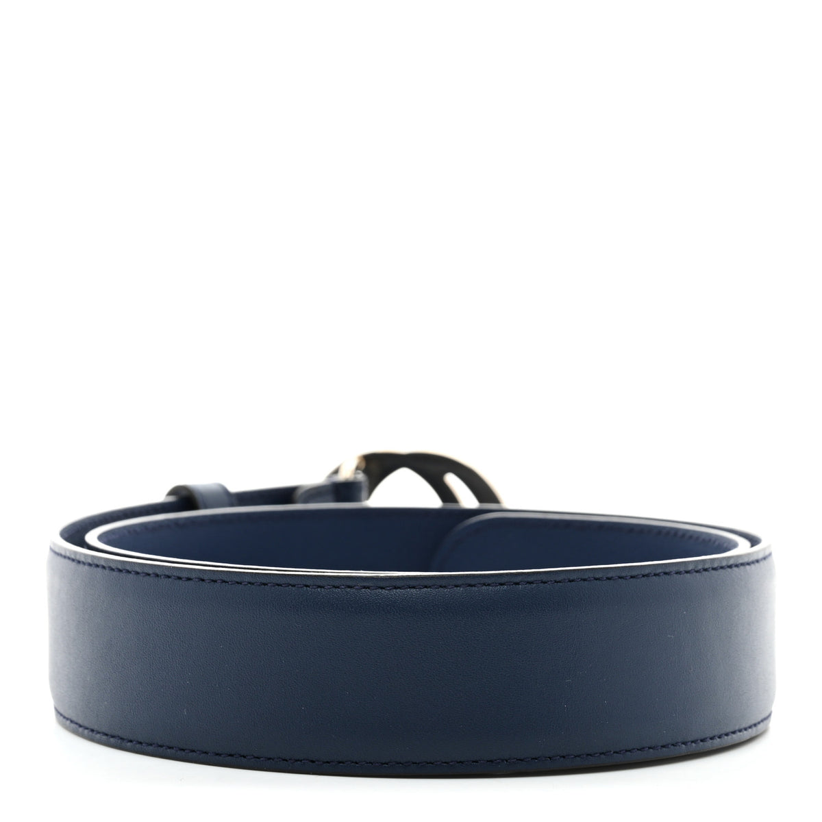Gucci Moon Calfskin Interlocking G 37mm Belt 75 30 Cobalt  display picture 2
