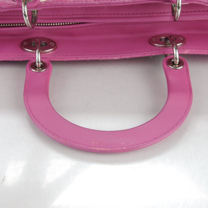 Christian Dior Lambskin Cannage Large Lady Dior Pink 9 of 11