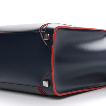 Celine Satin Debossed Calfskin Micro Luggage Navy Blue 9 of 9