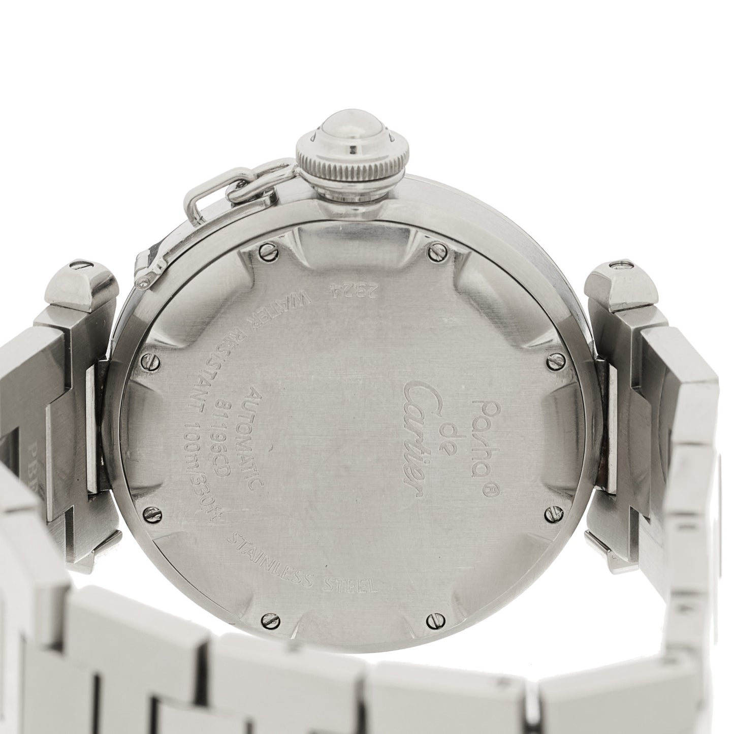 Stainless Steel 35mm Pasha C Automatic Watch Black