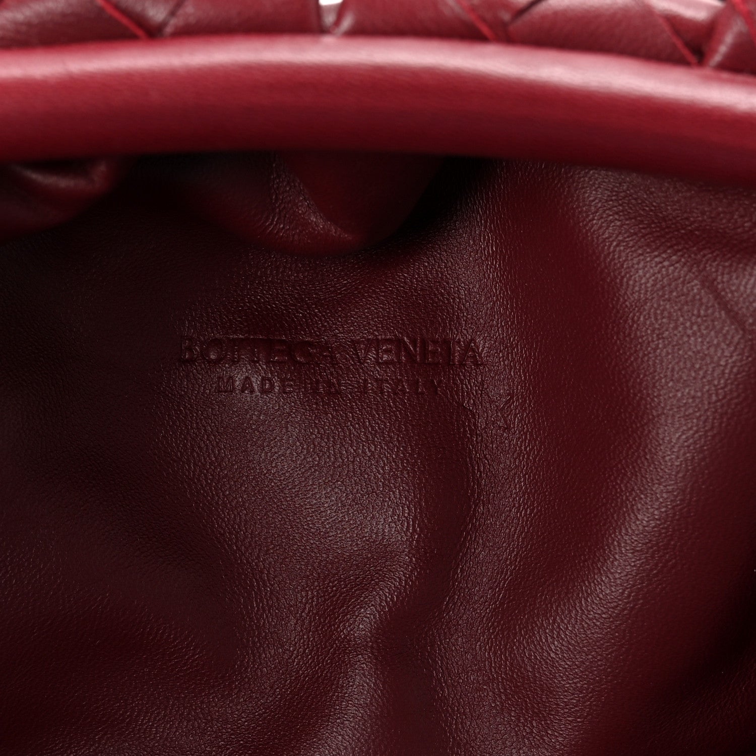 Bottega Veneta Nappa Maxi Intrecciato The Pouch Oversized Clutch Bordeaux 5 of 6