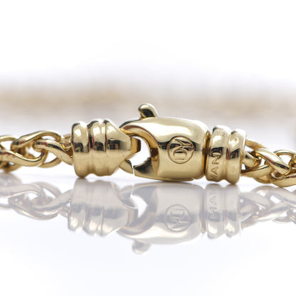 David Yurman 18K Yellow Gold 4mm Wheat Chain Necklace 16 3 of 3