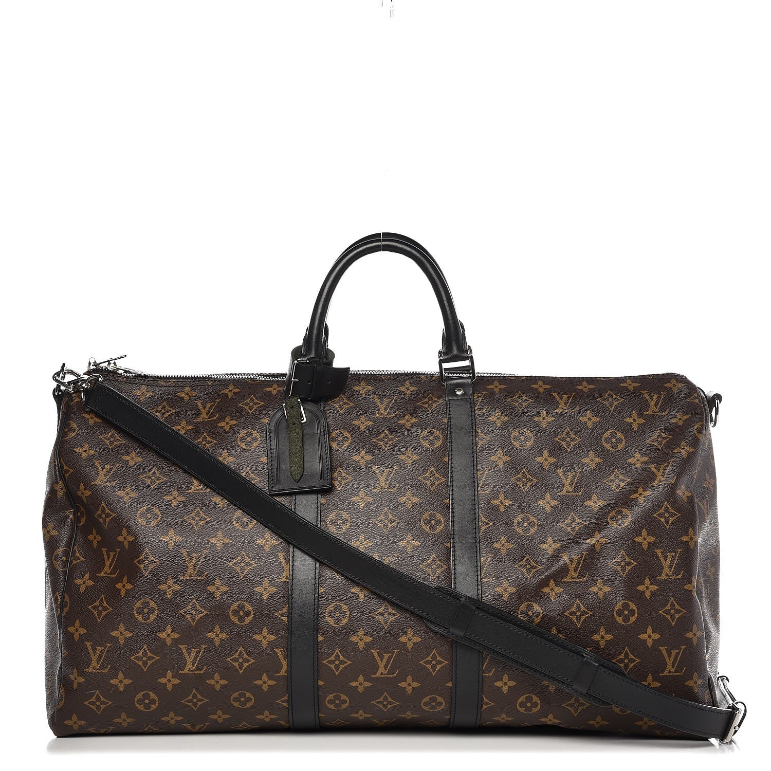 Louis Vuitton Monogram Macassar Keepall Bandouliere 55 1 of 13