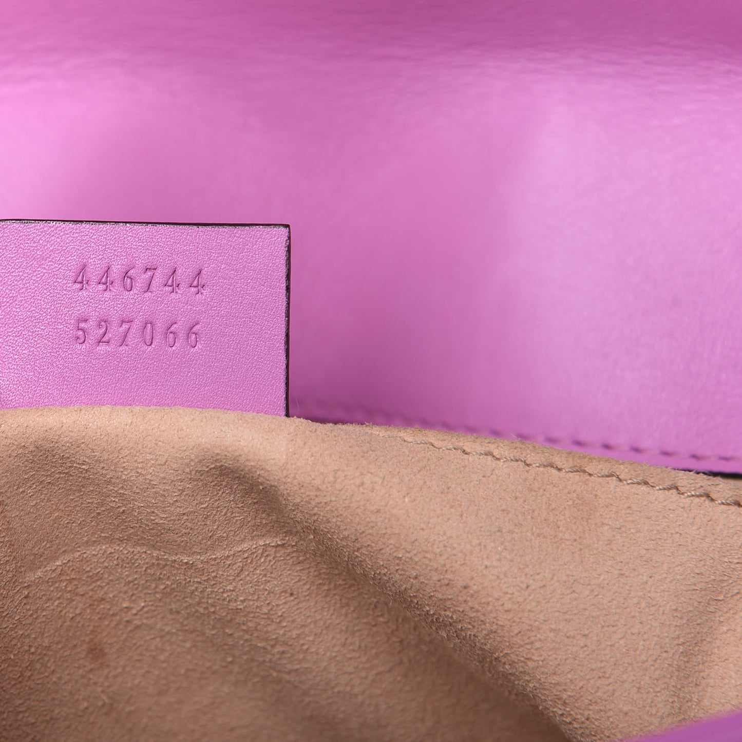 Calfskin Matelasse Mini GG Marmont Shoulder Bag Candy Mousse