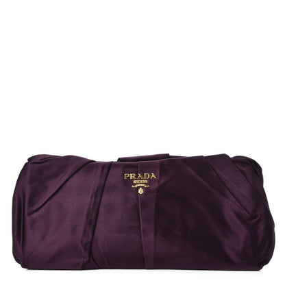 Prada Satin Clutch Indaco 1 of 6