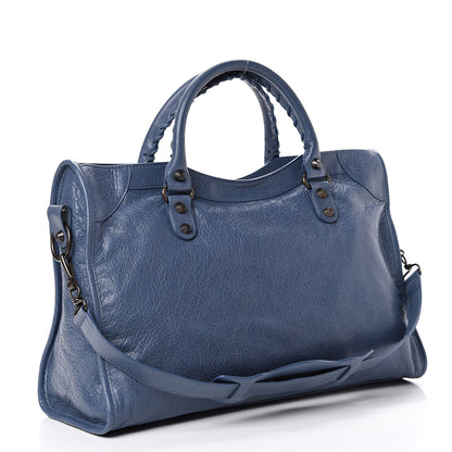 Balenciaga Agneau Classic Hardware City Bleu Persan 2 of 12