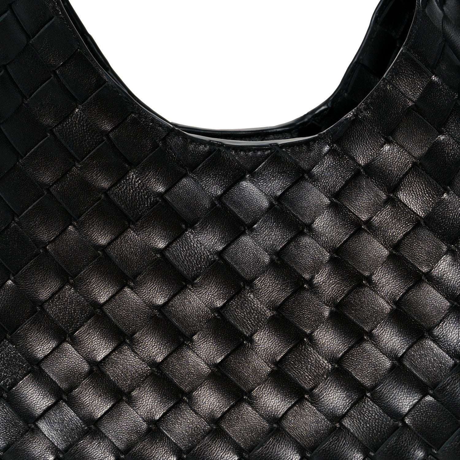 Bottega Veneta Nappa Intrecciato Small Campana Shoulder Bag Black 9 of 11