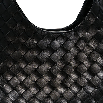 Bottega Veneta Nappa Intrecciato Small Campana Shoulder Bag Black 9 of 11