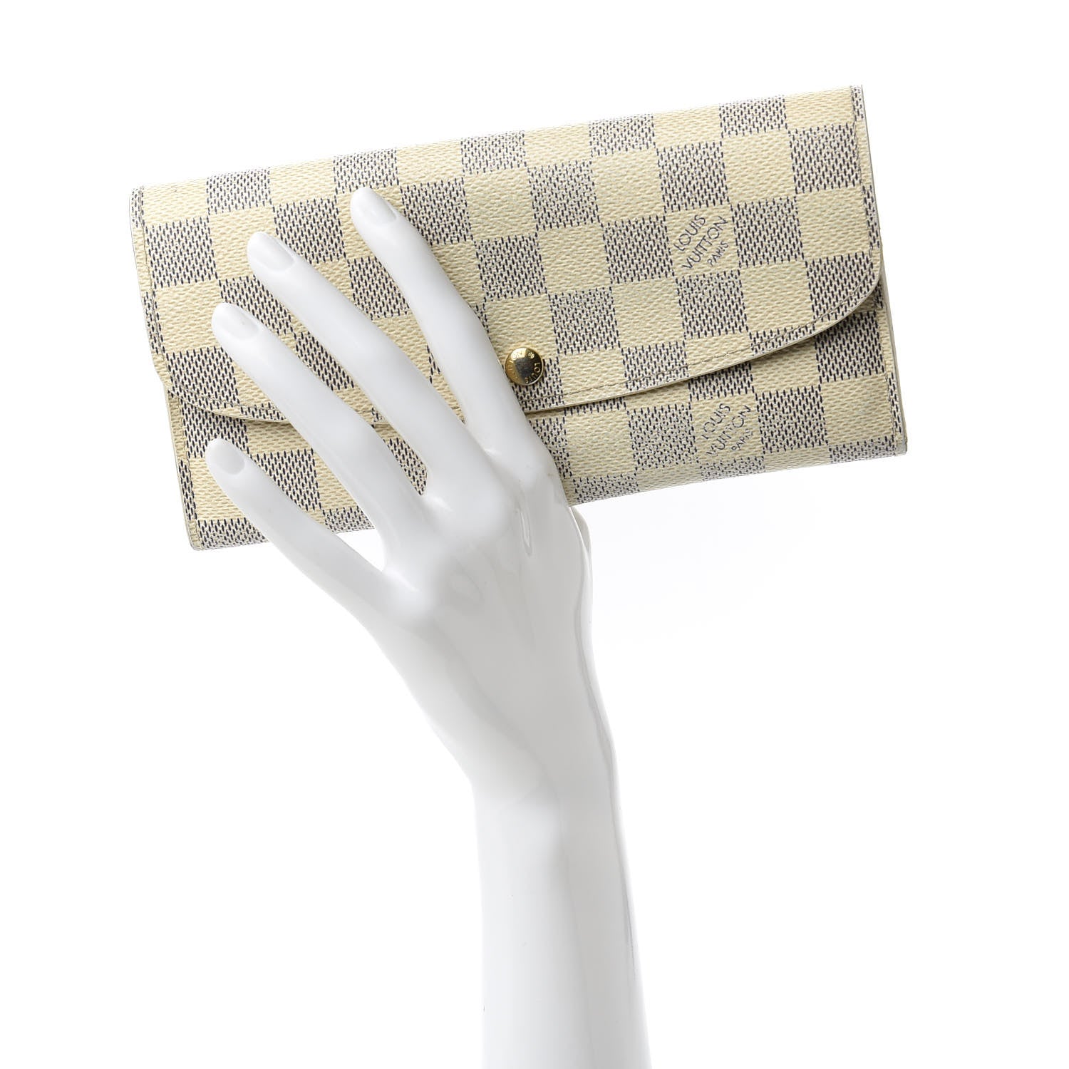 Louis Vuitton Damier Azur Emilie Wallet 2 of 12