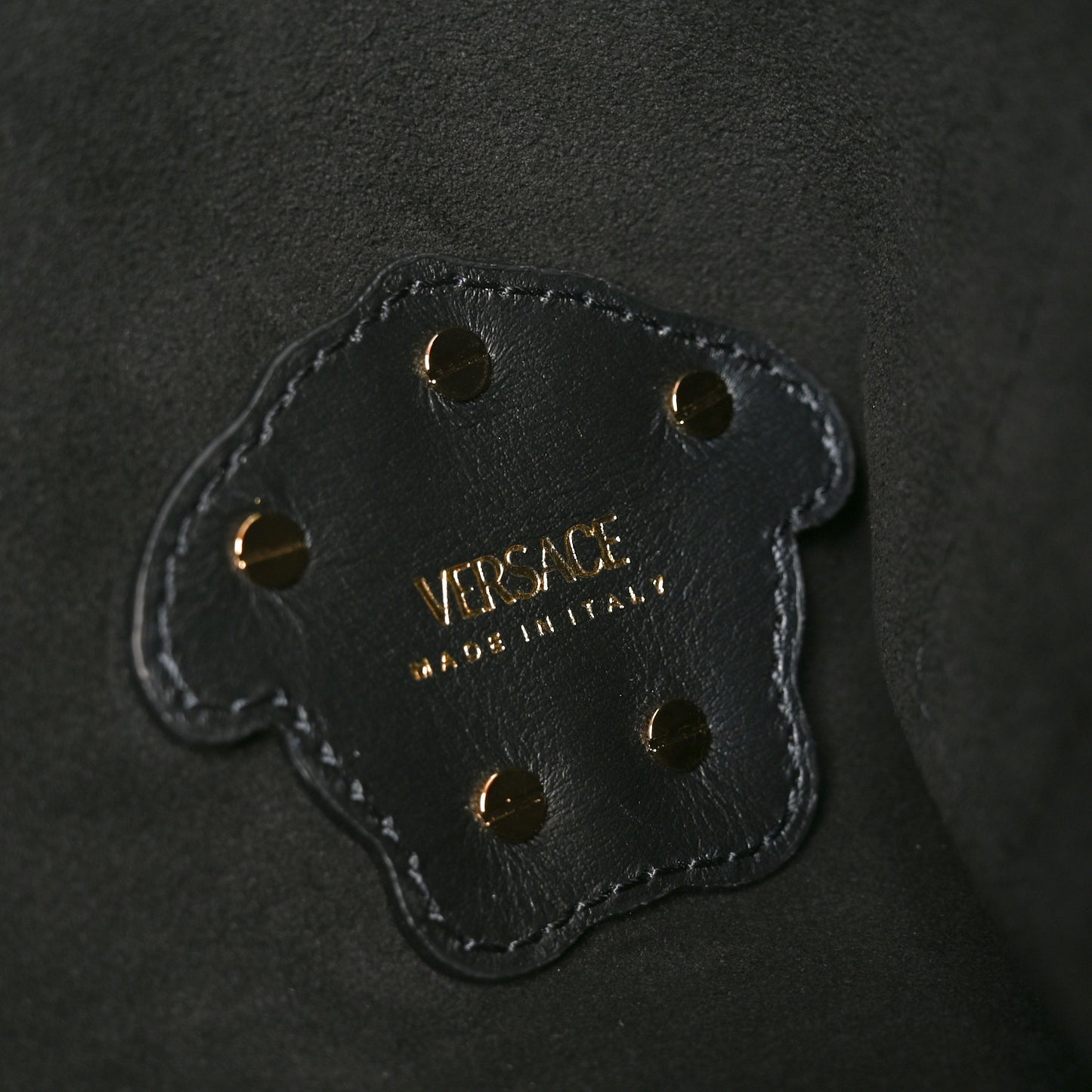 Smooth Calfskin La Medusa Tote Bag Black