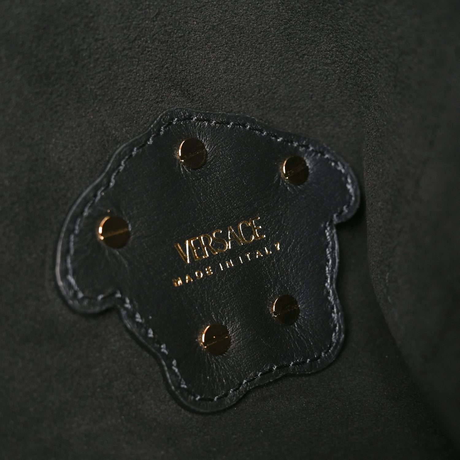 Versace Smooth Calfskin La Medusa Tote Bag Black 6 of 9