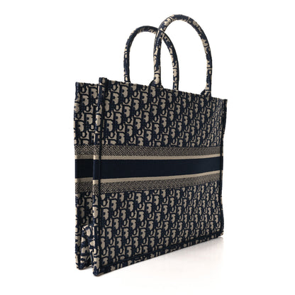 Christian Dior Oblique Large Book Tote Blue Multicolor 3 of 10