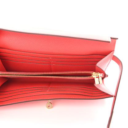 Hermes Epsom Kelly Longue Wallet Rose Jaipur 5 of 9