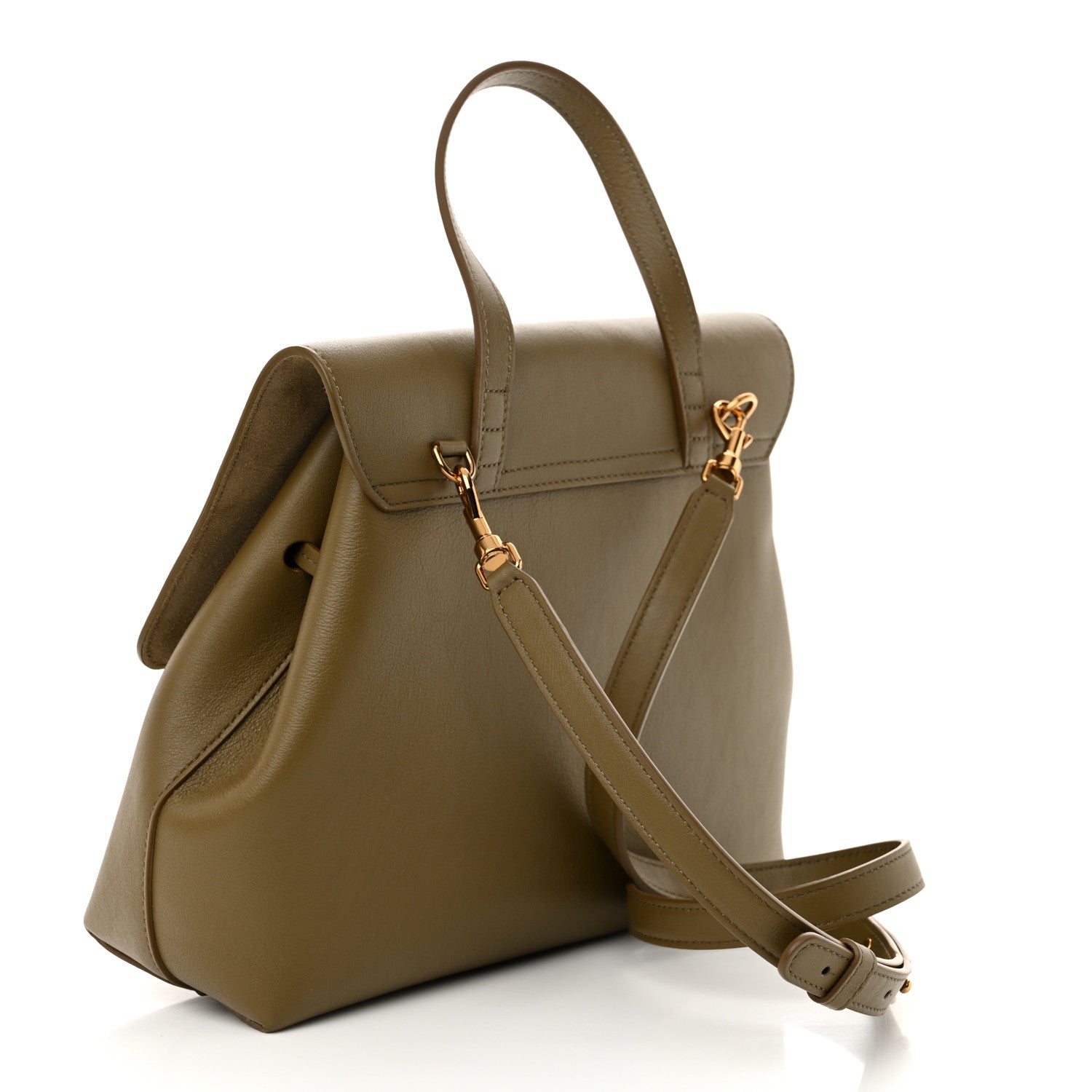 Mansur Gavriel Calfskin Soft Lady Bag Bamboo 3 of 9
