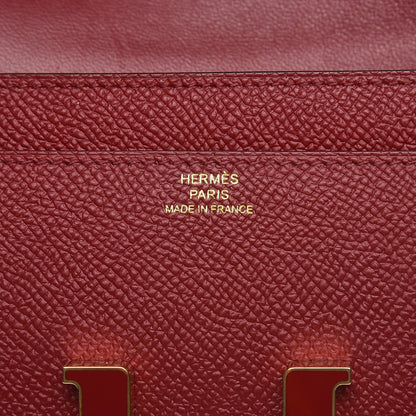 Hermes Epsom Constance Long Wallet Rouge Grenat 6 of 12