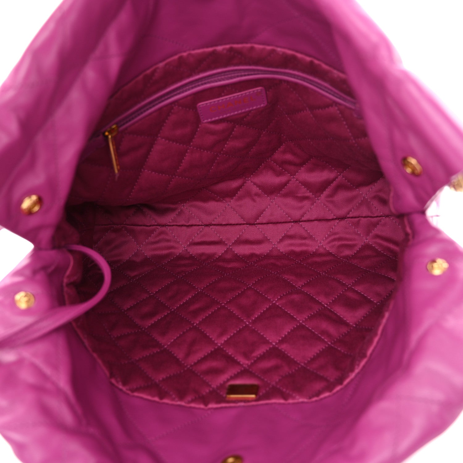 Chanel Shiny Calfskin Quilted Small Chanel 22 Purple 6 of 12