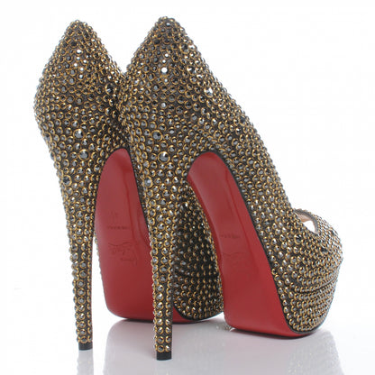Christian Louboutin Strass Lady Peep 150 Pumps 41 4 of 7