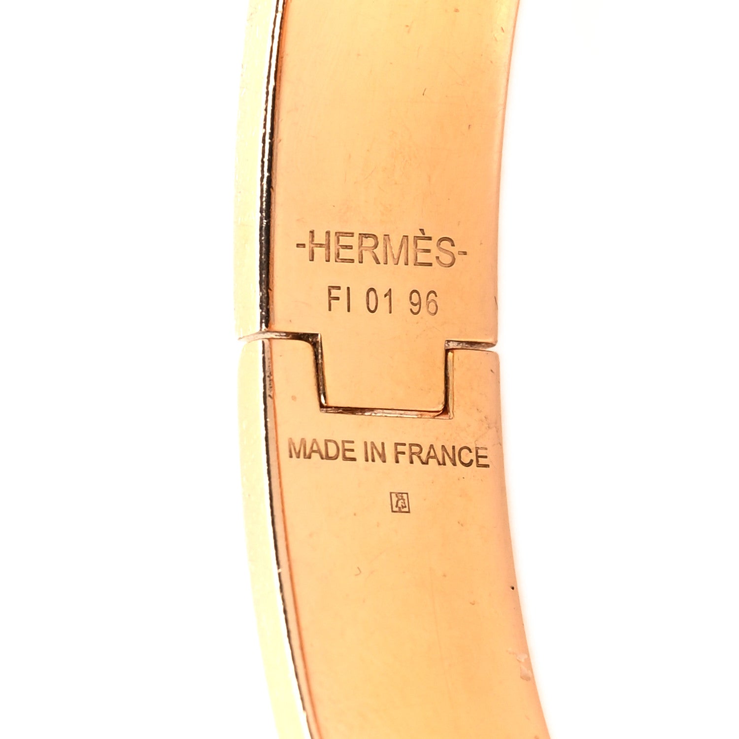 Hermes Enamel Narrow Clic Clac H Bracelet PM White 4 of 4