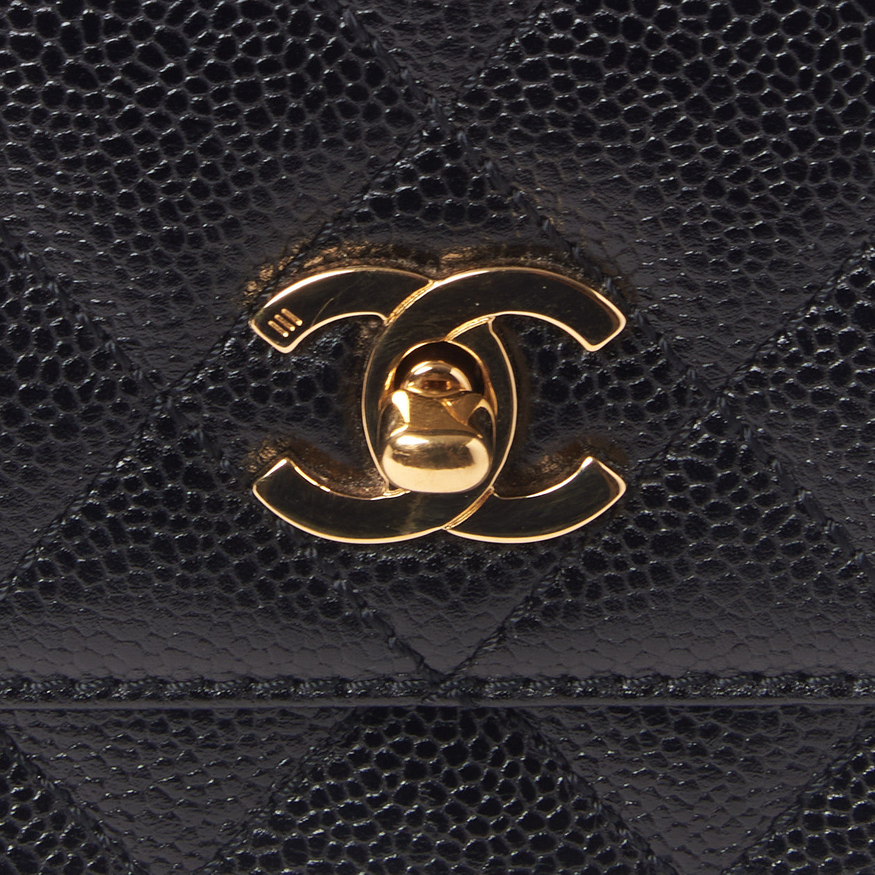 Chanel Caviar Quilted Jumbo Kelly Flap Black 8 of 10