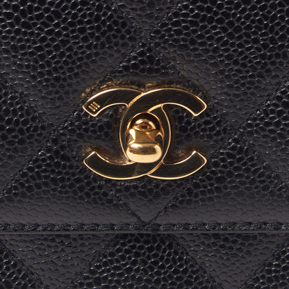 Chanel Caviar Quilted Jumbo Kelly Flap Black 8 of 10