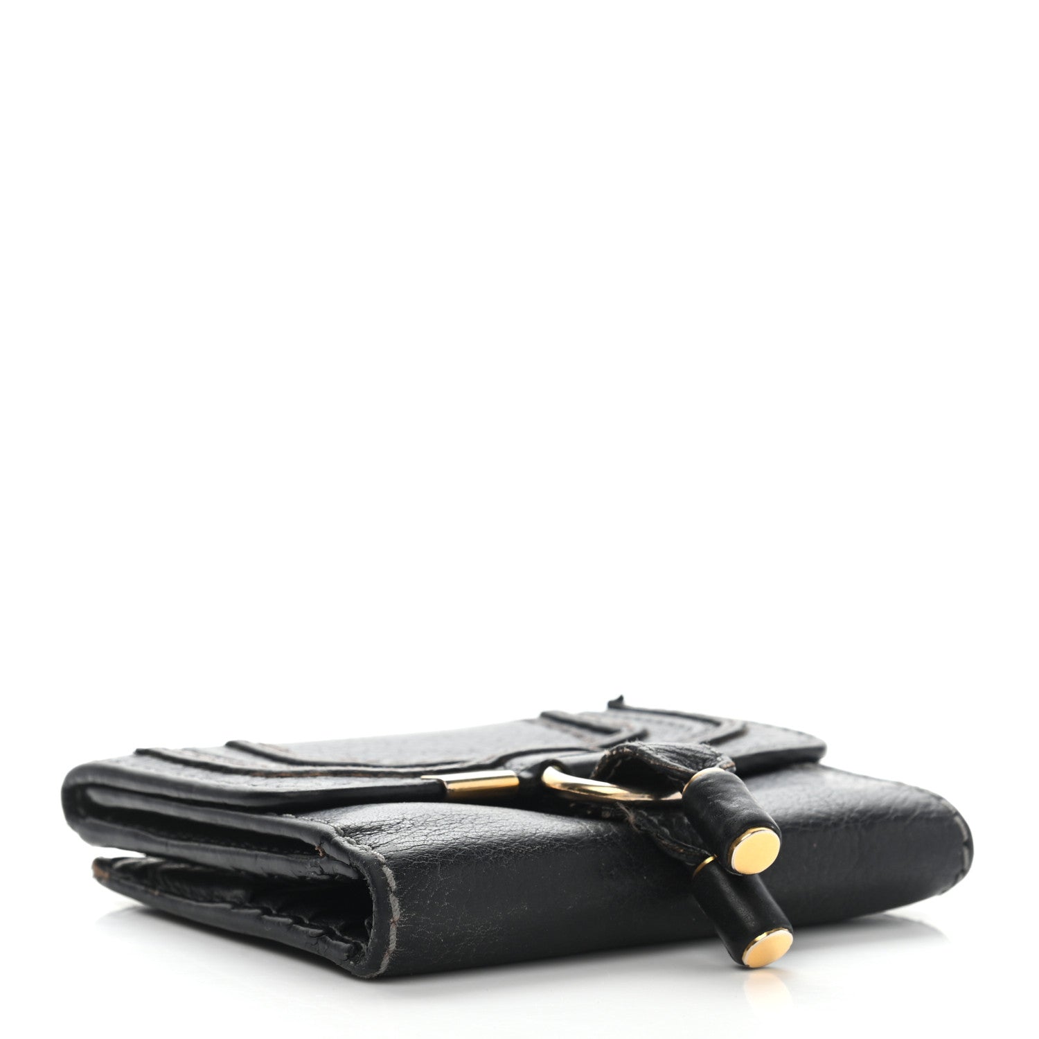 Chloe Grained Calfskin Marcie Square Wallet Black 4 of 19