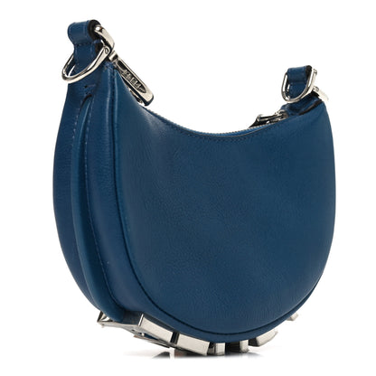 Fendi Vitello Grace Matte Nano Fendigraphy Hobo Charm Mirto 4 of 18