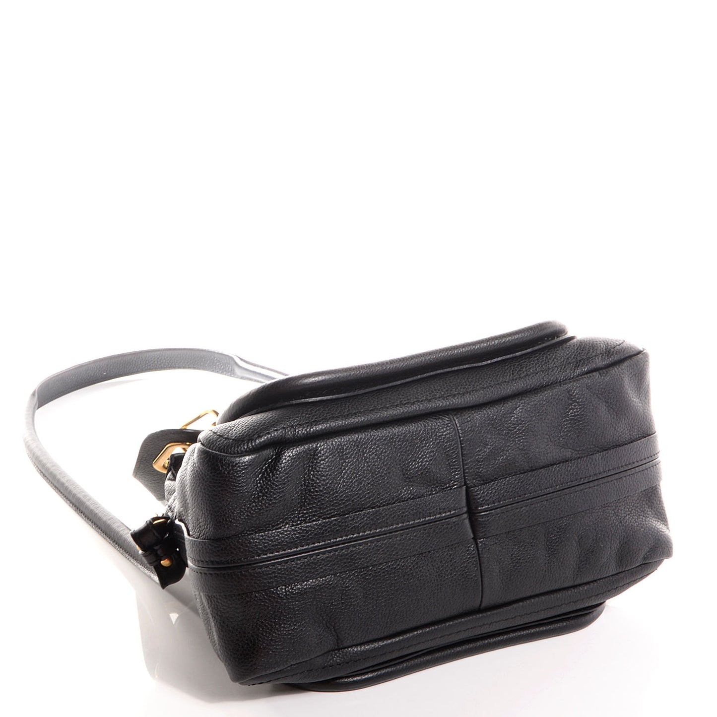 Grained Calfskin Small Paraty Black
