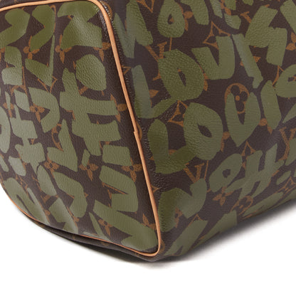 Louis Vuitton Monogram Graffiti Speedy 30 Kaki 5 of 10