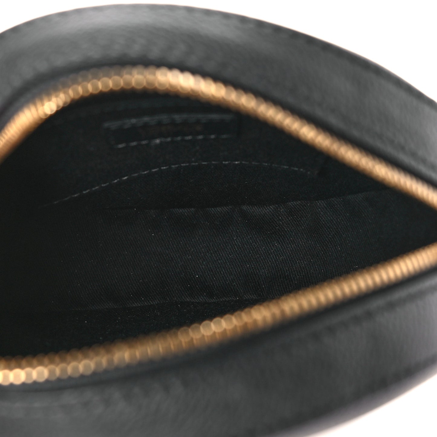Calfskin La Medusa Round Camera Bag Black