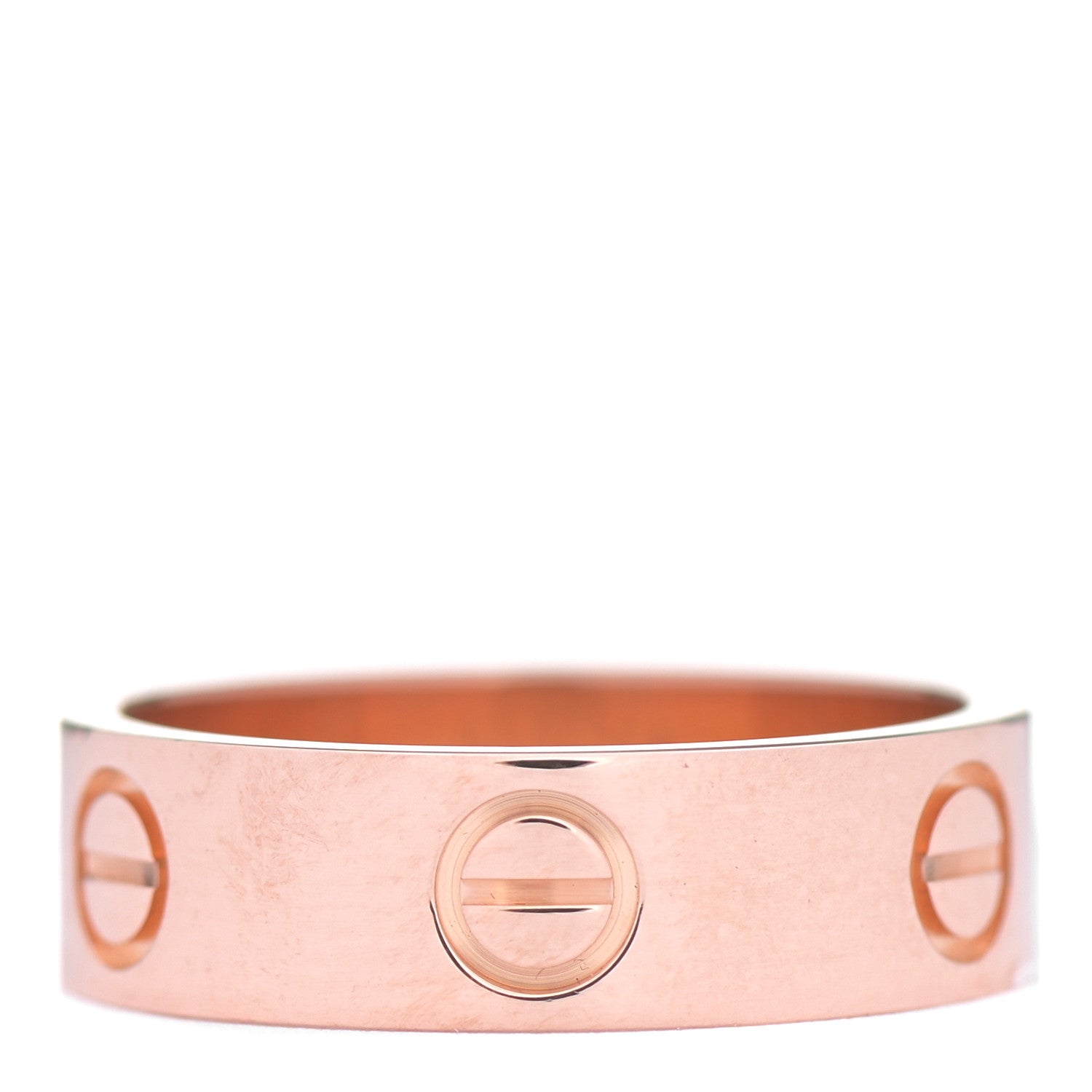 Cartier 18K Pink Gold 5.5mm LOVE Ring 53 6.5 3 of 5