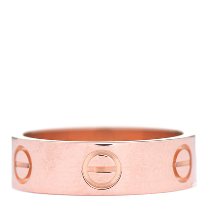 Cartier 18K Pink Gold 5.5mm LOVE Ring 53 6.5 3 of 5
