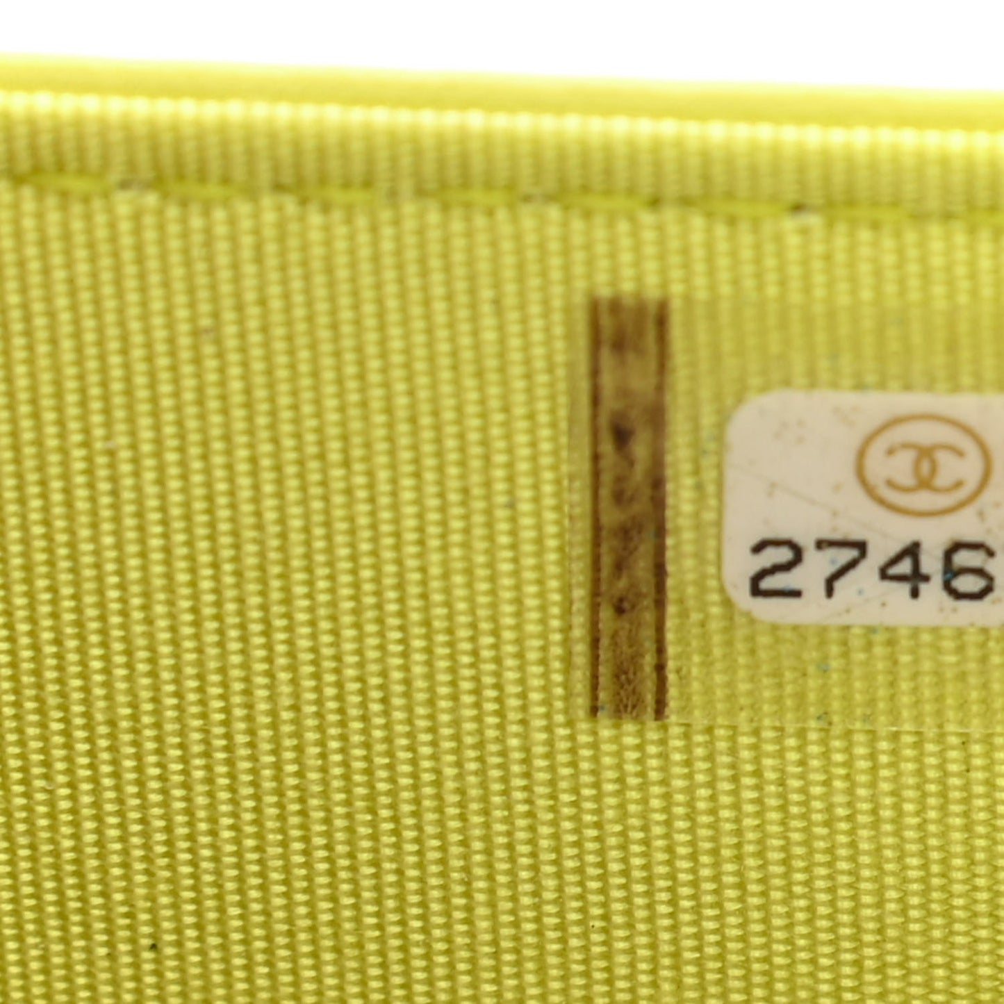 Lambskin Stitched Pop Stitches Wallet On Chain WOC Yellow