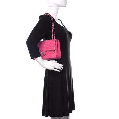 Chanel Iridescent Caviar Quilted Medium Double Flap Pink 3 of 12