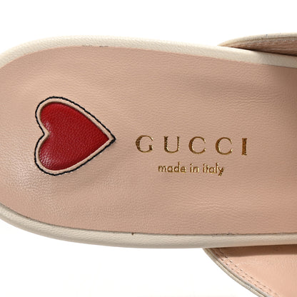 Gucci Malaga Kid Web Womens Princetown Slippers 38 Mystic White 8 of 10
