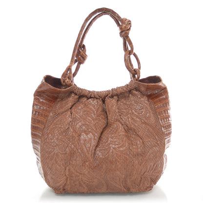 Nancy Gonzalez Crocodile Python Embossed Shoulder Bag 1 of 6