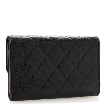 Chanel Caviar Quilted Medium Flap Wallet Black 3 of 12