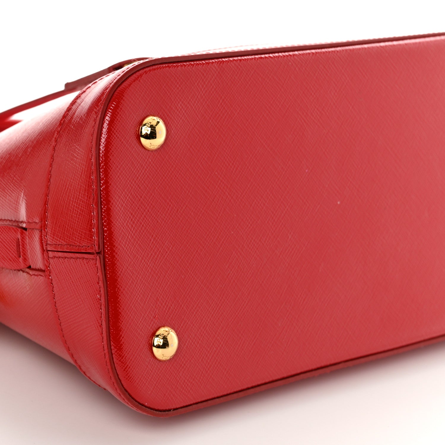 Prada Saffiano Vernice Medium Promenade Tote Rosso 8 of 9