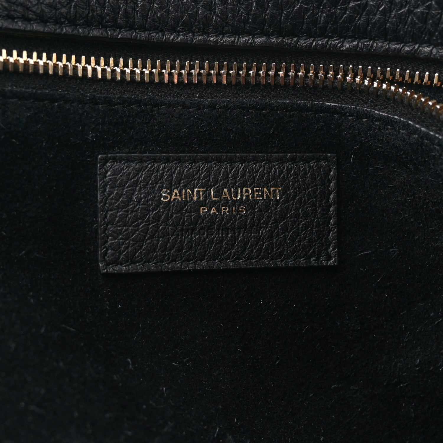 Saint Laurent Grained Deerskin Bea Tote Black 6 of 11