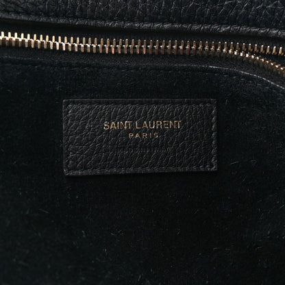 Saint Laurent Grained Deerskin Bea Tote Black 6 of 11